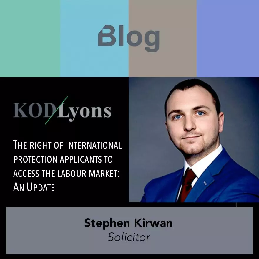 The right of international protection applicants